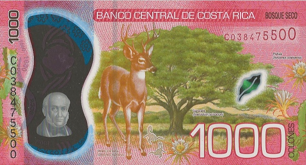 PN280 Costa Rica 1000 Colones Year 2019